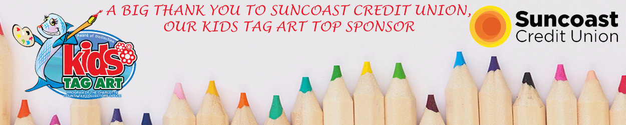 Kids Tag Art - A big thank you to suncoast credit union, our top sponsor. Click to learn more about our Kids Tag Art program